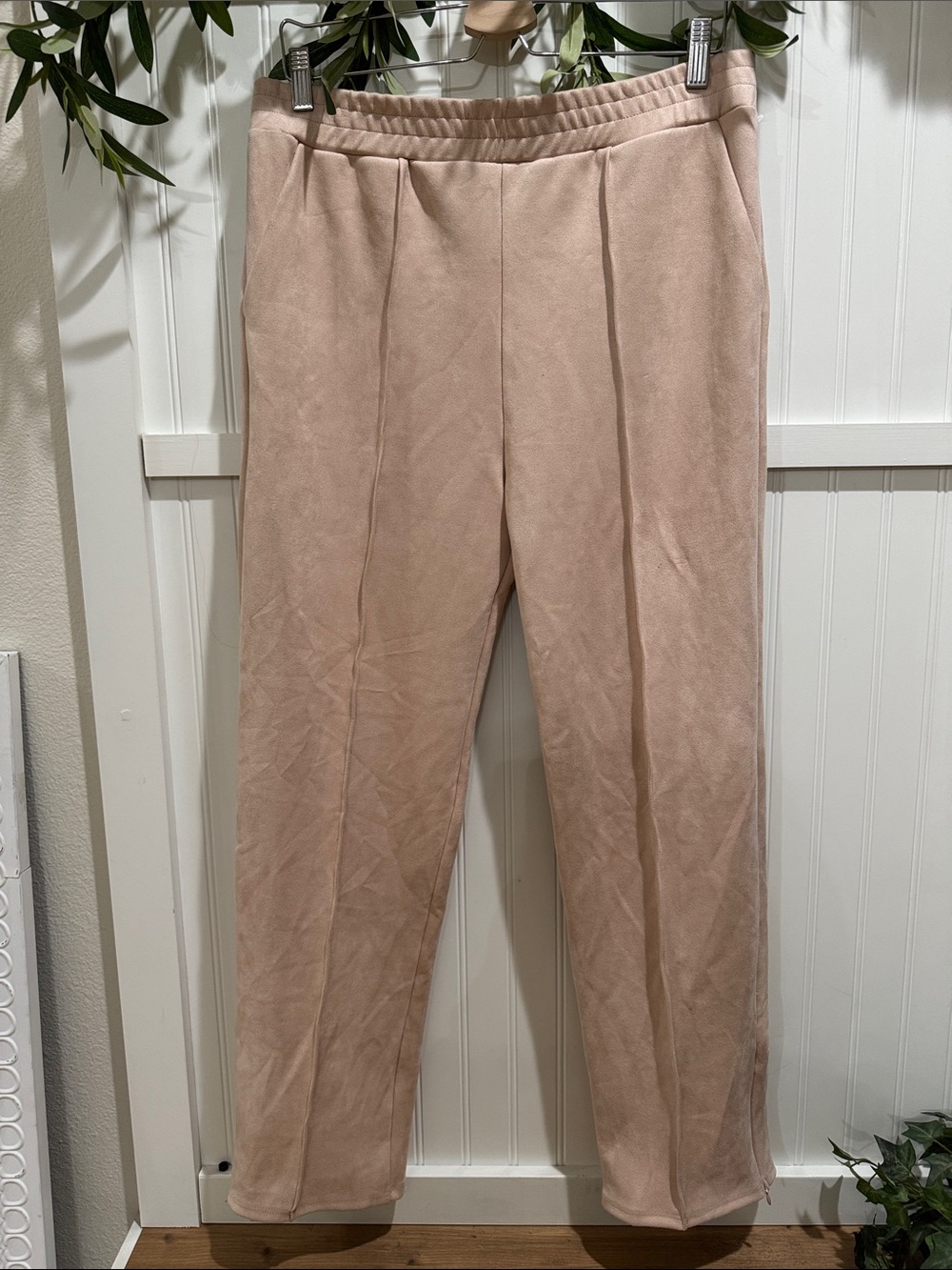 #164 LANSTON Pull-on Lined Pants in Dusty Rose SOOOO SOFT Large
